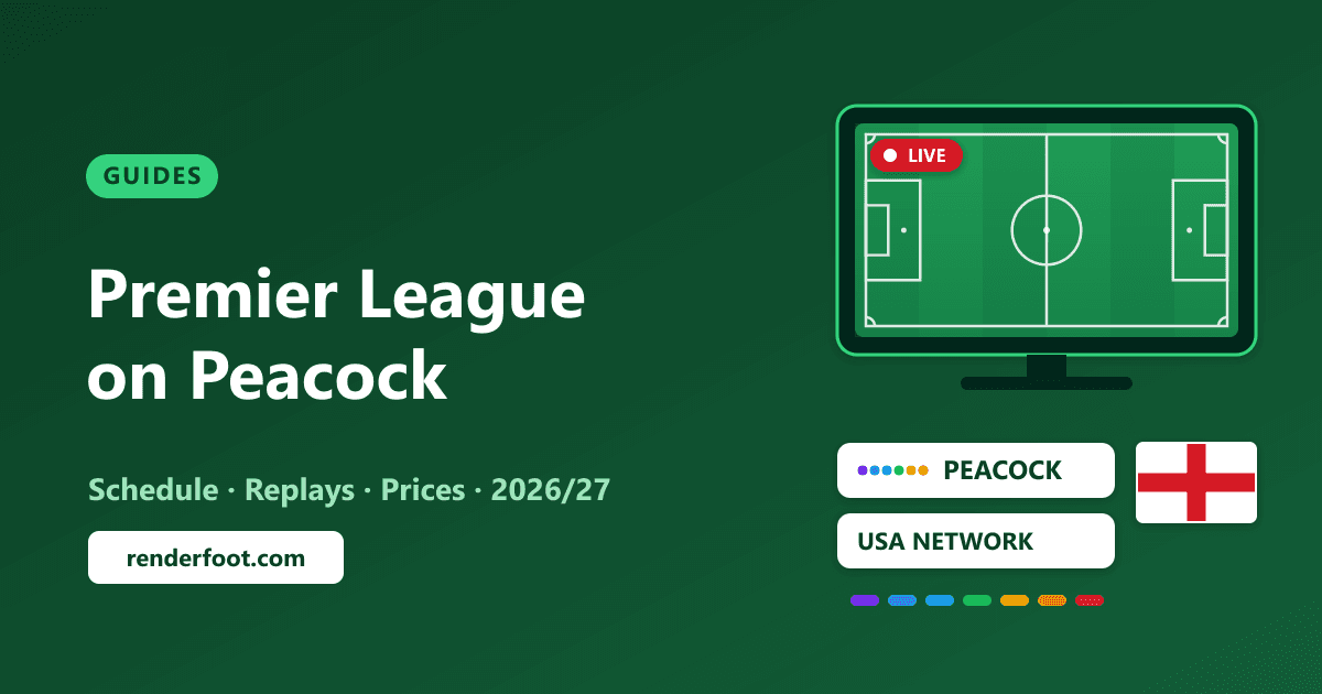 Premier League on Peacock: The Complete 2026/27 Guide (Schedule, Replays & Prices)