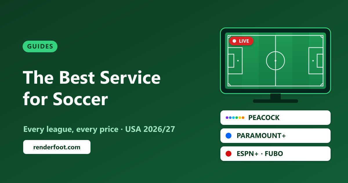 The Best Streaming Service for Soccer (USA, 2026/27)