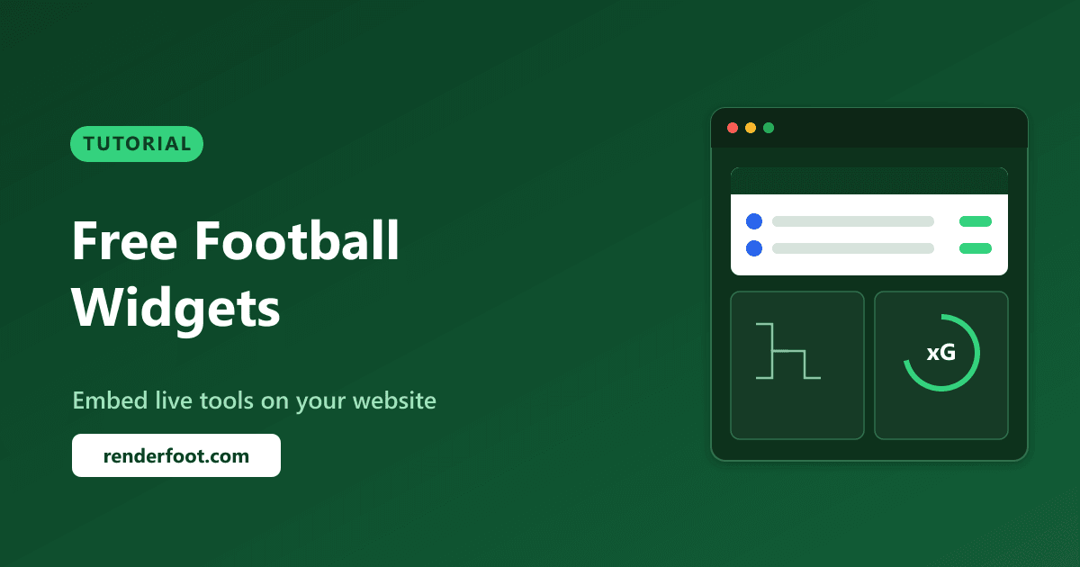 Best Free Football Widgets to Embed on Your Website (2026)
