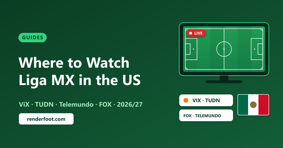 Where to Watch Liga MX in the USA (2026/27): ViX, TUDN, FOX & Free Options