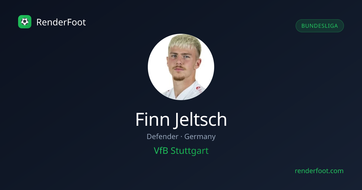 Finn Jeltsch — Profil, Club & Stats | VfB Stuttgart | Renderfoot